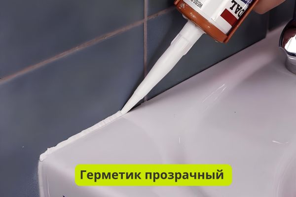 Герметик прозрачный для швов и стыков фото